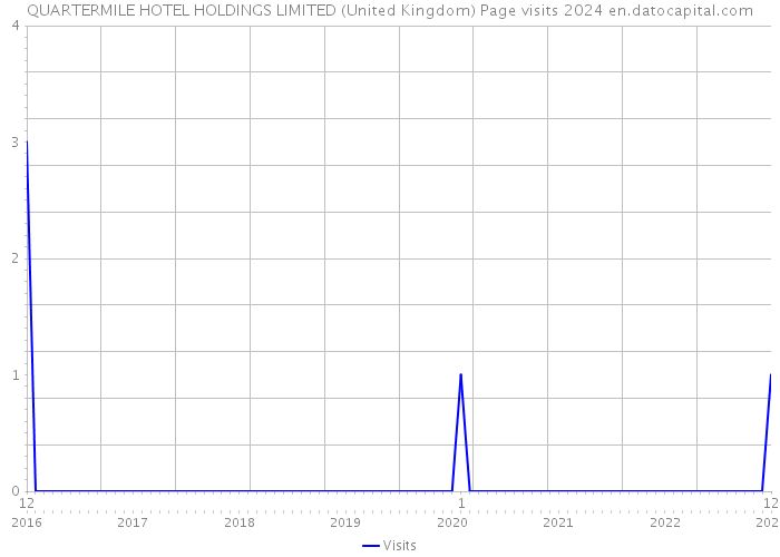 QUARTERMILE HOTEL HOLDINGS LIMITED (United Kingdom) Page visits 2024 