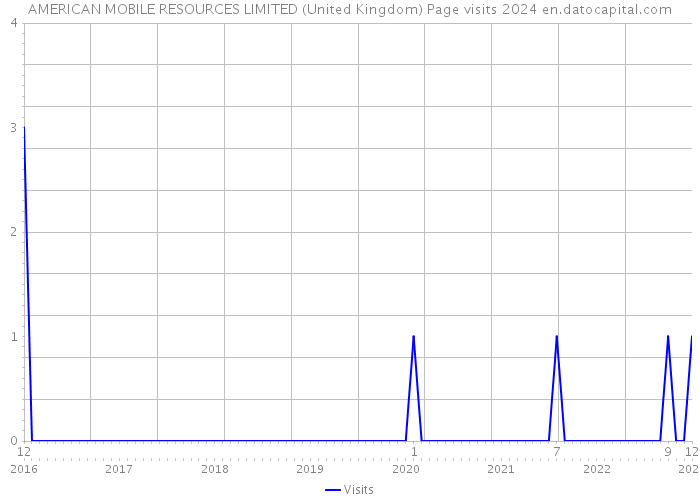 AMERICAN MOBILE RESOURCES LIMITED (United Kingdom) Page visits 2024 