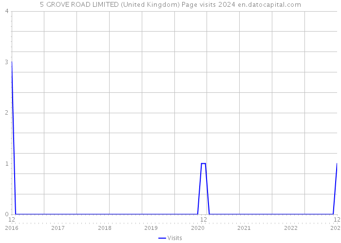 5 GROVE ROAD LIMITED (United Kingdom) Page visits 2024 