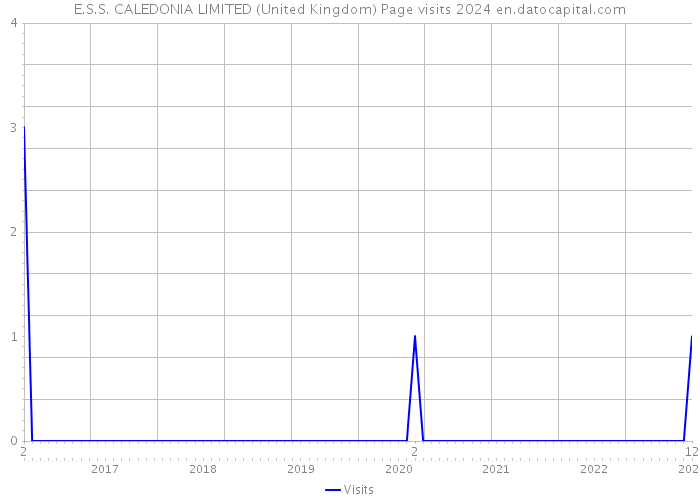 E.S.S. CALEDONIA LIMITED (United Kingdom) Page visits 2024 