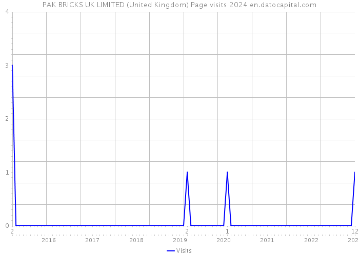 PAK BRICKS UK LIMITED (United Kingdom) Page visits 2024 