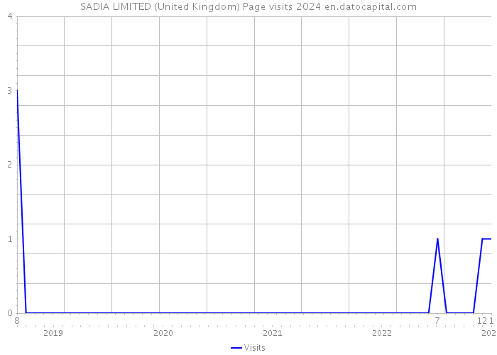 SADIA LIMITED (United Kingdom) Page visits 2024 