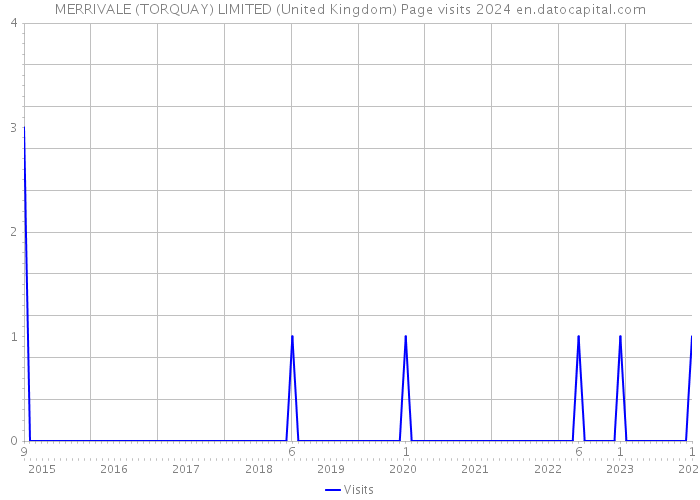 MERRIVALE (TORQUAY) LIMITED (United Kingdom) Page visits 2024 