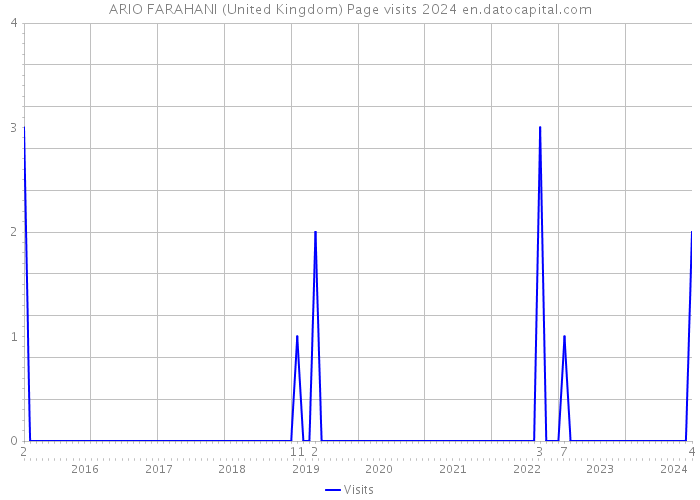 ARIO FARAHANI (United Kingdom) Page visits 2024 