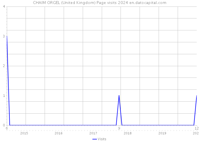 CHAIM ORGEL (United Kingdom) Page visits 2024 