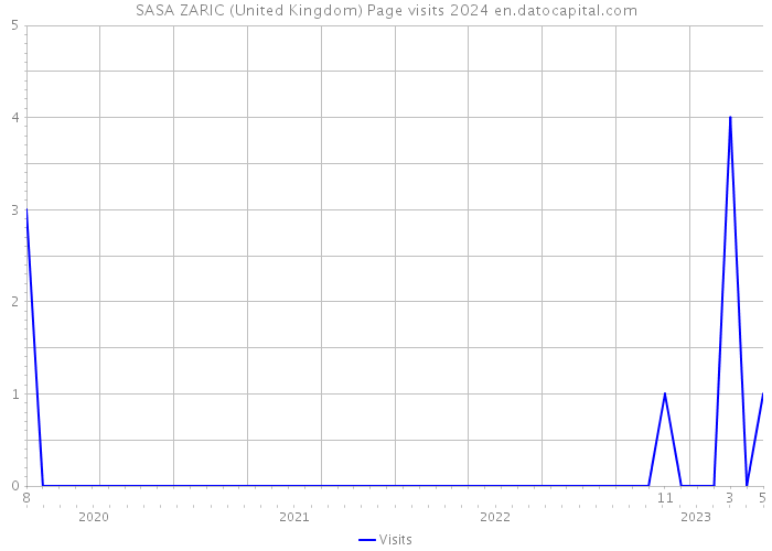 SASA ZARIC (United Kingdom) Page visits 2024 