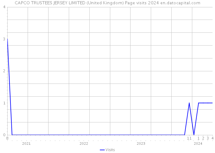 CAPCO TRUSTEES JERSEY LIMITED (United Kingdom) Page visits 2024 