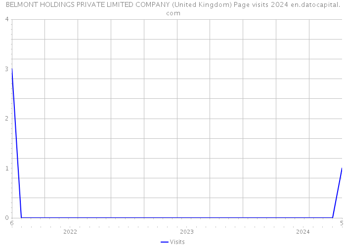 BELMONT HOLDINGS PRIVATE LIMITED COMPANY (United Kingdom) Page visits 2024 