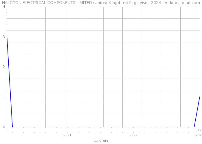HALCYON ELECTRICAL COMPONENTS LIMITED (United Kingdom) Page visits 2024 