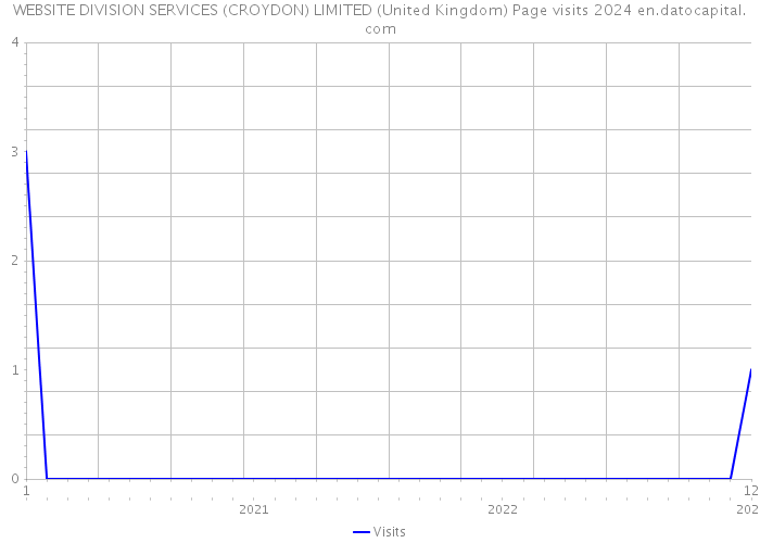 WEBSITE DIVISION SERVICES (CROYDON) LIMITED (United Kingdom) Page visits 2024 