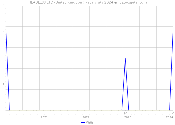 HEADLESS LTD (United Kingdom) Page visits 2024 