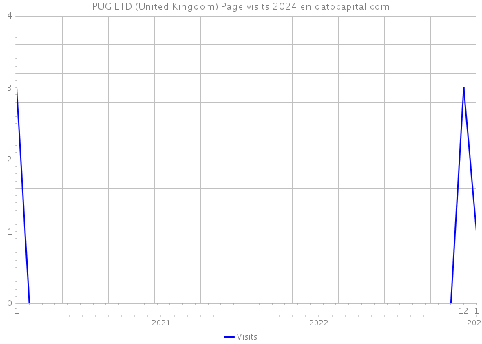 PUG LTD (United Kingdom) Page visits 2024 