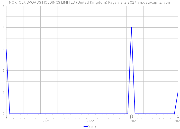 NORFOLK BROADS HOLDINGS LIMITED (United Kingdom) Page visits 2024 