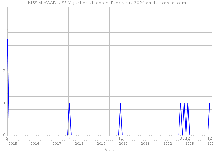 NISSIM AWAD NISSIM (United Kingdom) Page visits 2024 