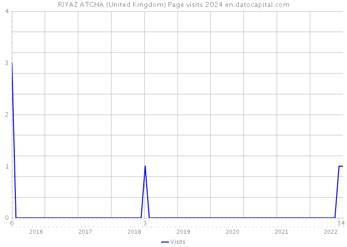 RIYAZ ATCHA (United Kingdom) Page visits 2024 