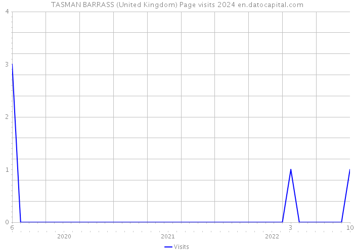 TASMAN BARRASS (United Kingdom) Page visits 2024 