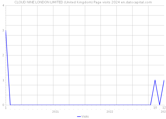 CLOUD NINE LONDON LIMITED (United Kingdom) Page visits 2024 