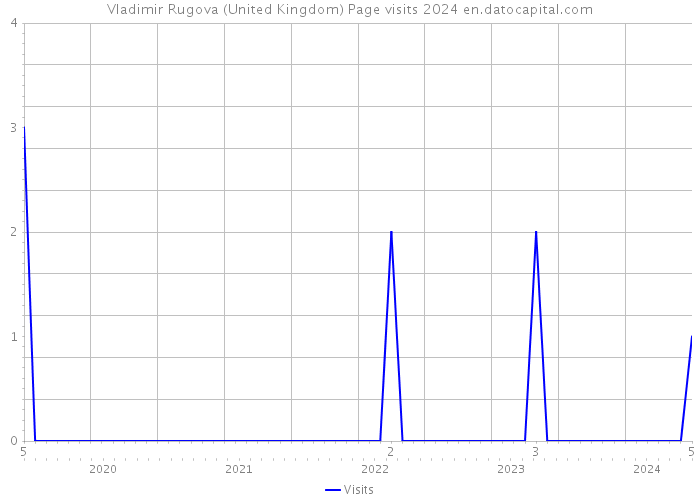 Vladimir Rugova (United Kingdom) Page visits 2024 