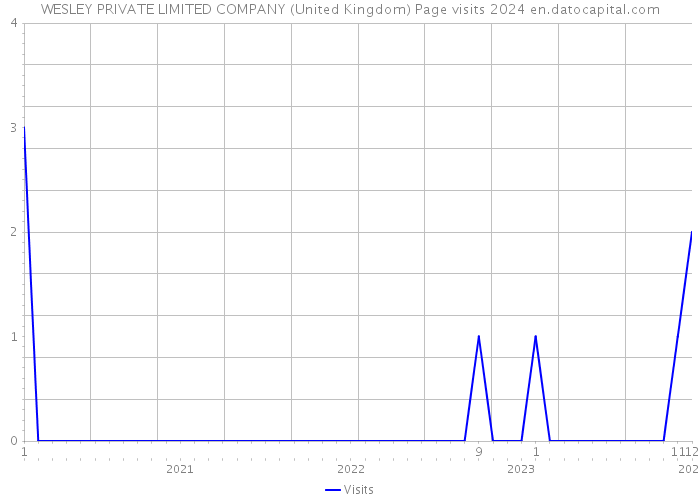 WESLEY PRIVATE LIMITED COMPANY (United Kingdom) Page visits 2024 