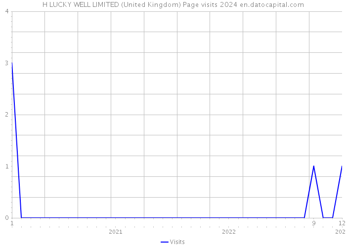 H LUCKY WELL LIMITED (United Kingdom) Page visits 2024 