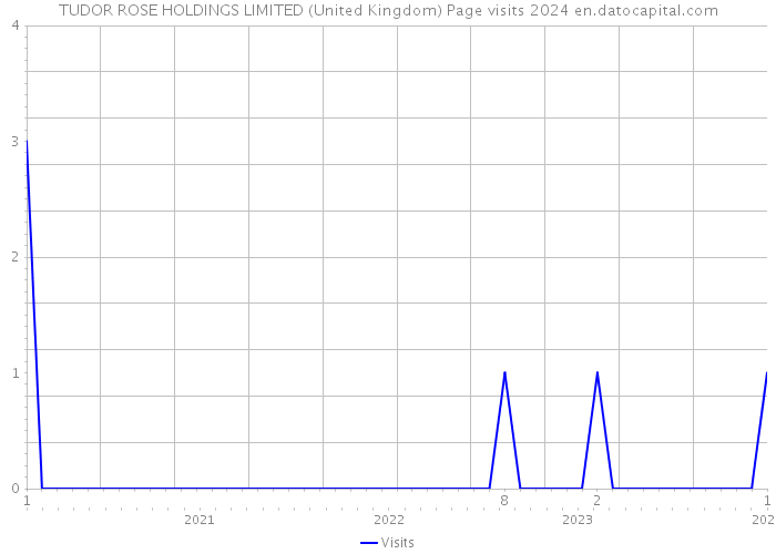 TUDOR ROSE HOLDINGS LIMITED (United Kingdom) Page visits 2024 