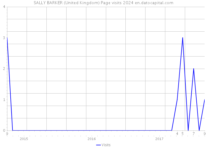 SALLY BARKER (United Kingdom) Page visits 2024 