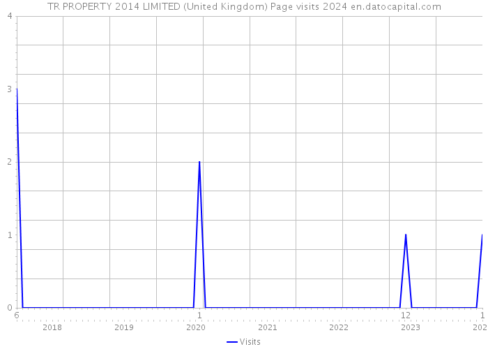 TR PROPERTY 2014 LIMITED (United Kingdom) Page visits 2024 