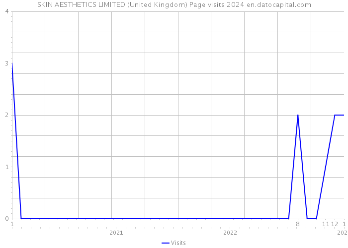 SKIN AESTHETICS LIMITED (United Kingdom) Page visits 2024 