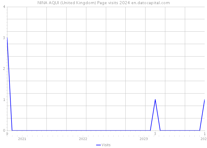 NINA AQUI (United Kingdom) Page visits 2024 