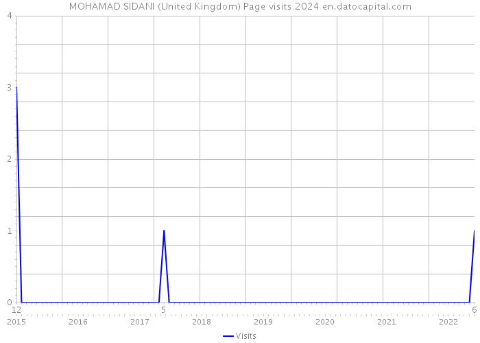MOHAMAD SIDANI (United Kingdom) Page visits 2024 