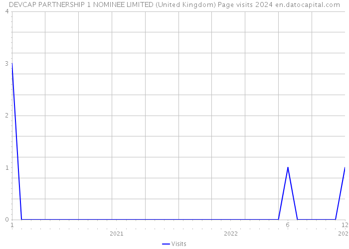 DEVCAP PARTNERSHIP 1 NOMINEE LIMITED (United Kingdom) Page visits 2024 