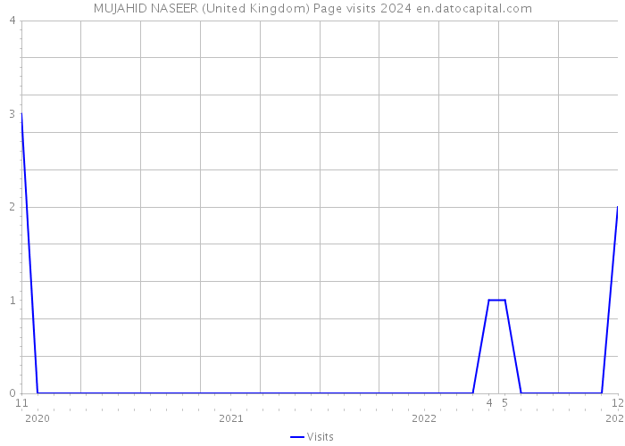 MUJAHID NASEER (United Kingdom) Page visits 2024 
