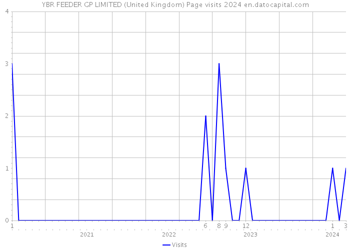 YBR FEEDER GP LIMITED (United Kingdom) Page visits 2024 