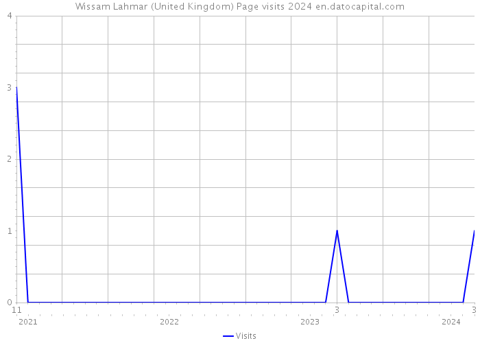 Wissam Lahmar (United Kingdom) Page visits 2024 