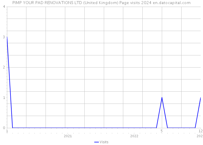 PIMP YOUR PAD RENOVATIONS LTD (United Kingdom) Page visits 2024 