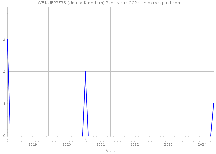 UWE KUEPPERS (United Kingdom) Page visits 2024 