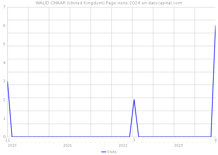 WALID CHAAR (United Kingdom) Page visits 2024 