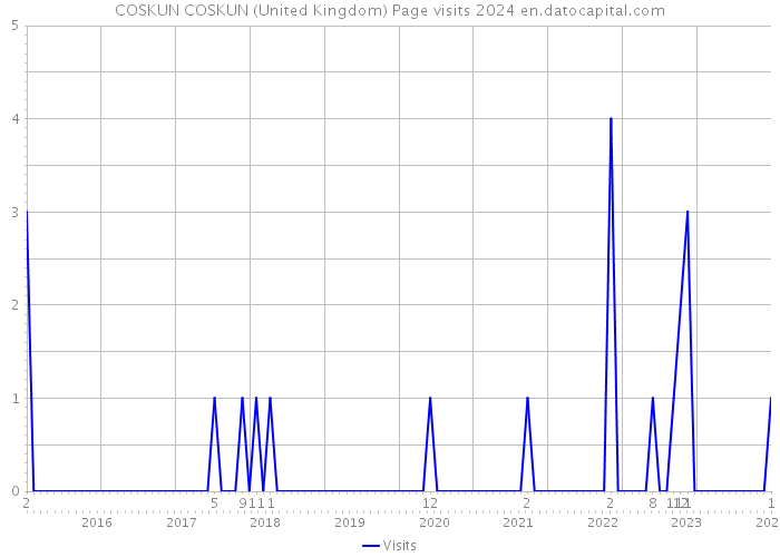 COSKUN COSKUN (United Kingdom) Page visits 2024 