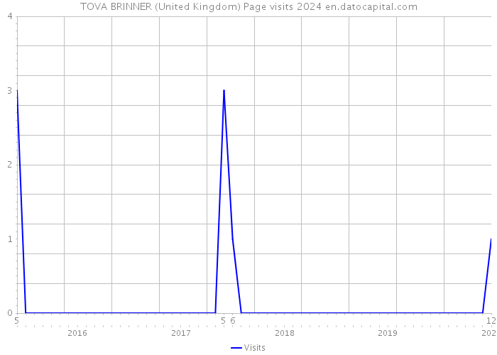 TOVA BRINNER (United Kingdom) Page visits 2024 