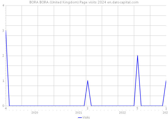 BORA BORA (United Kingdom) Page visits 2024 