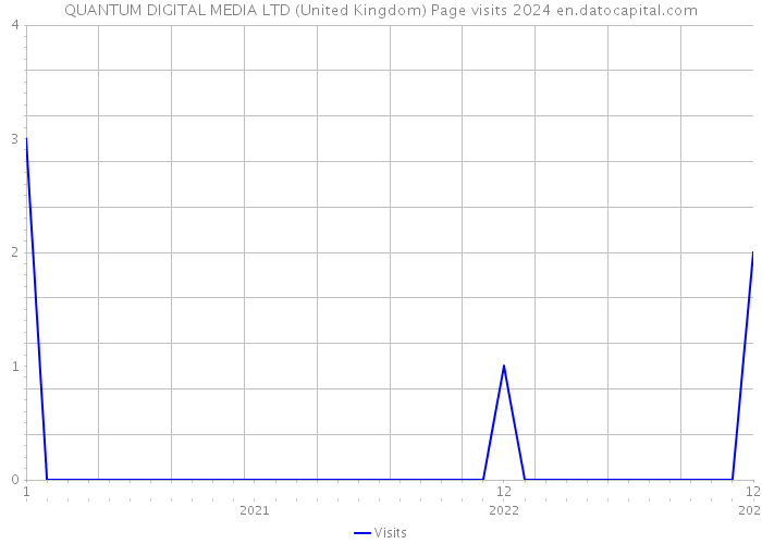 QUANTUM DIGITAL MEDIA LTD (United Kingdom) Page visits 2024 