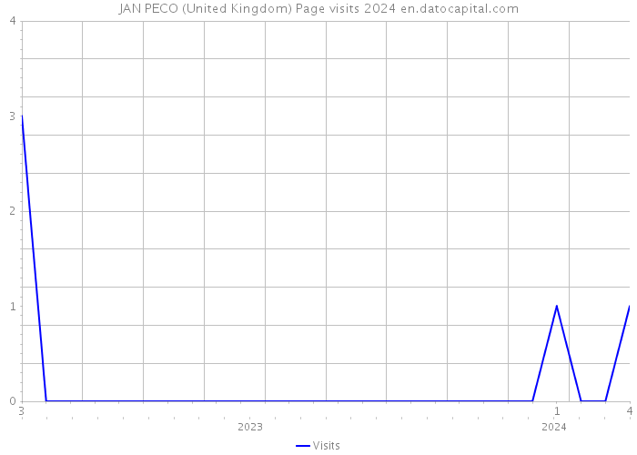 JAN PECO (United Kingdom) Page visits 2024 