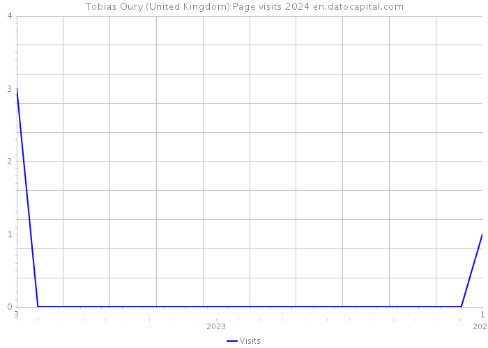 Tobias Oury (United Kingdom) Page visits 2024 
