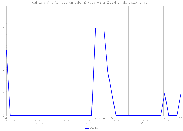 Raffaele Aru (United Kingdom) Page visits 2024 
