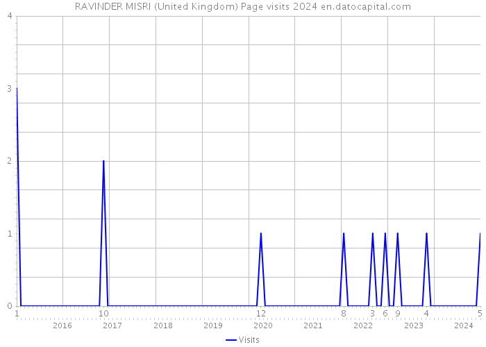 RAVINDER MISRI (United Kingdom) Page visits 2024 