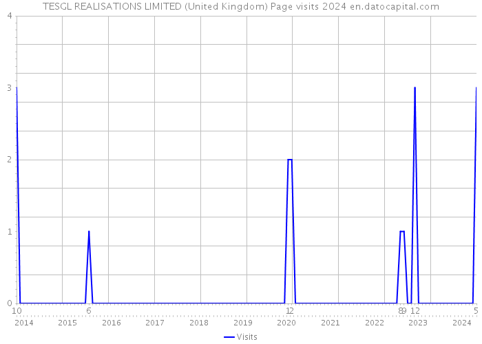 TESGL REALISATIONS LIMITED (United Kingdom) Page visits 2024 