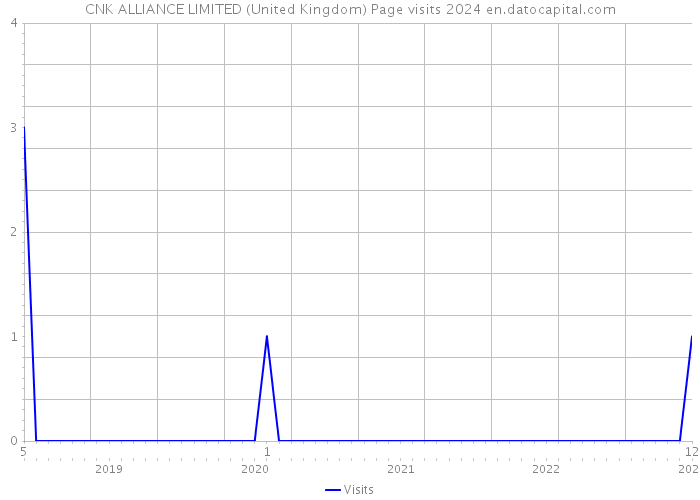 CNK ALLIANCE LIMITED (United Kingdom) Page visits 2024 