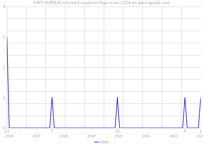 KIRTI SURELIA (United Kingdom) Page visits 2024 