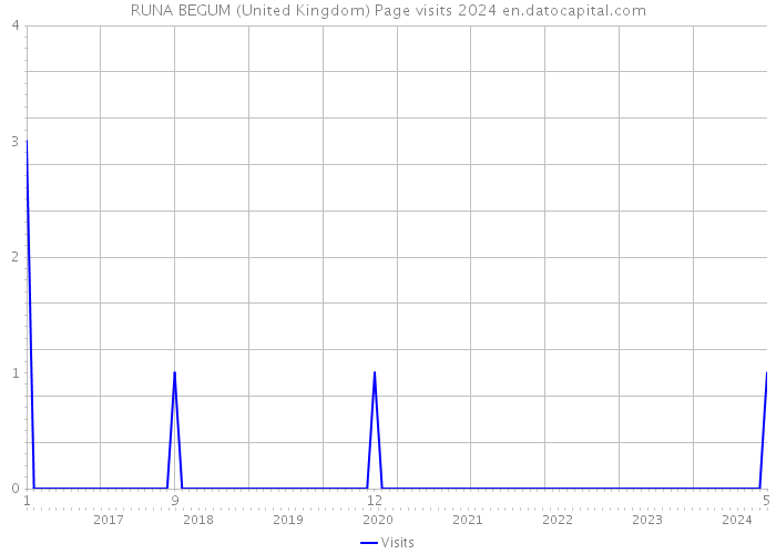 RUNA BEGUM (United Kingdom) Page visits 2024 