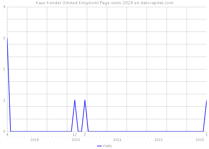 Kaur Kender (United Kingdom) Page visits 2024 